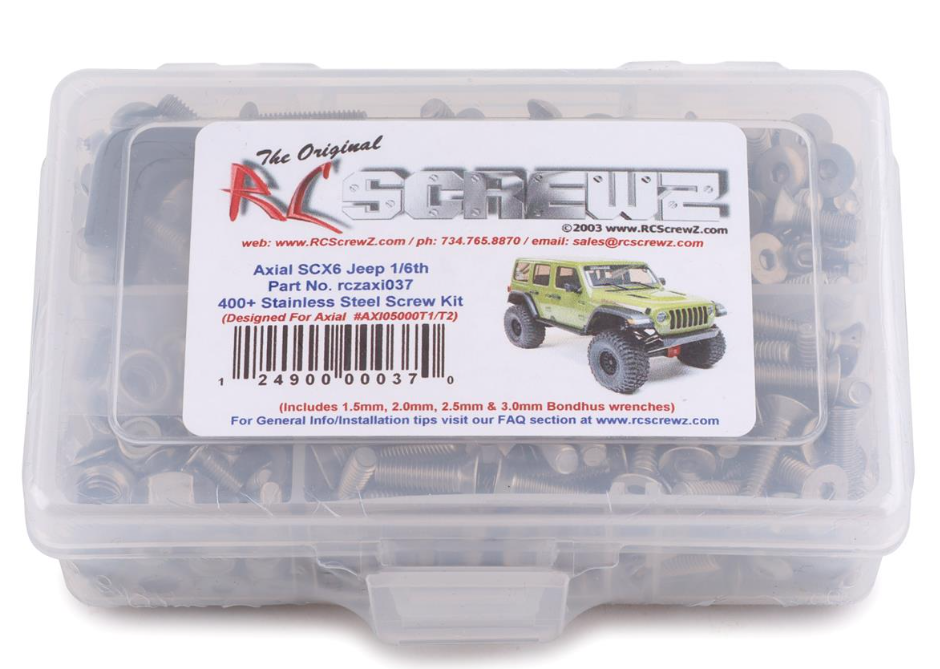 Stainless Steel Screw Kit: Axial SCX6 Jeep 1/6th