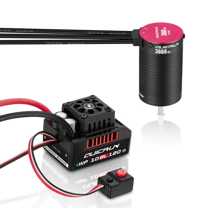 QuicRun 10BL120 G2 Sensorless Brushless ESC/3652SL Motor Combo (4000kV)