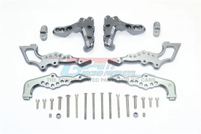 ALUMINUM REAR DAMPER MOUNT GREY (LOS254040)