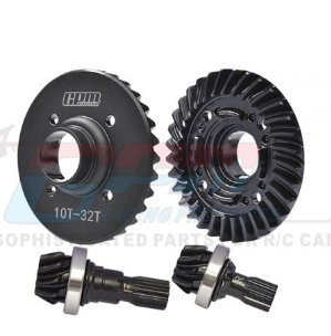 XRT Medium Carbon Steel 32/10T Front And Rear Differential Gear set 7790