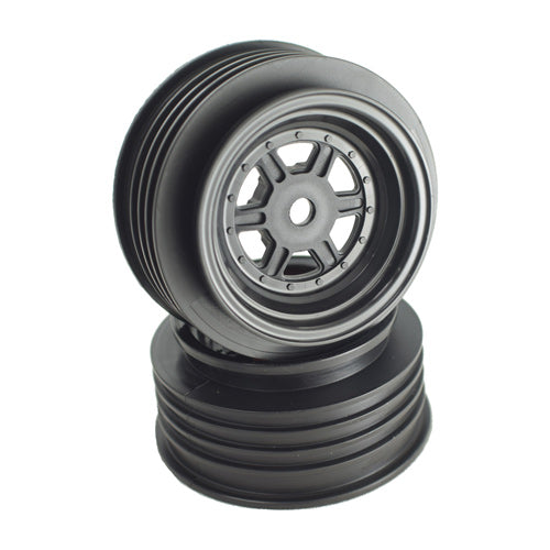 De Racing Gambler Front Wheels with 12mm Hex / AE Offset / BLACK