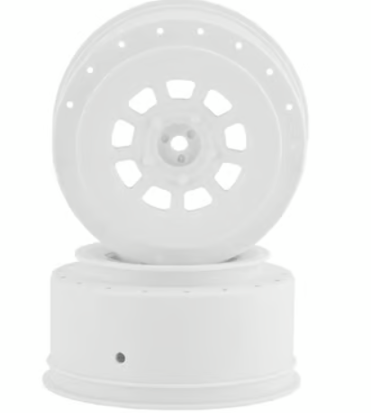 JConcepts 9-Shot Short Course Wheels w/3mm Offset (2) (White) w/12mm Hex