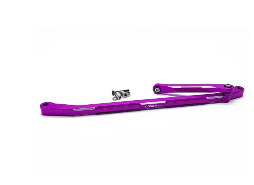 Treal Aluminum 7075 Steering Linkage for Losi LMT Monster & Mega King Sling (Purple)