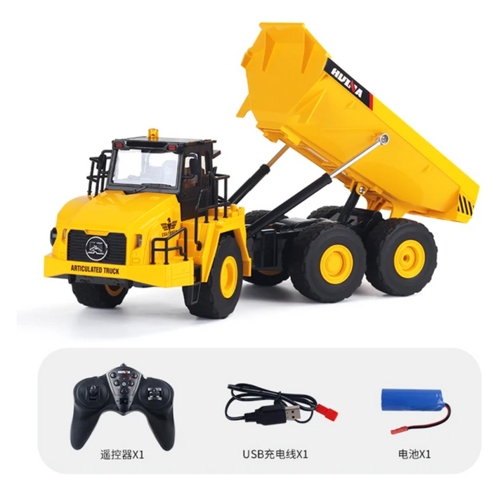 Huina 1553 1/18 Rc Truck Dumper Excavator Crawler 9Ch 2.4G
