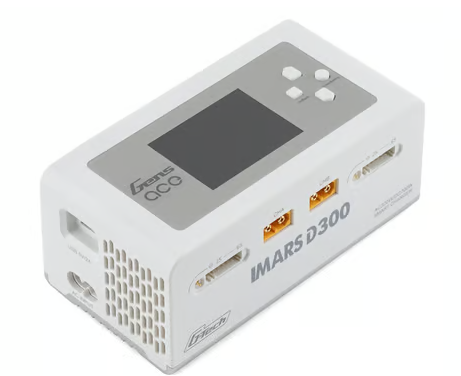 Gens Ace Imars D300 G-Tech Smart Dual AC/DC Charger (6S/16A) (White) (AC-300W) (DC-350W x2)