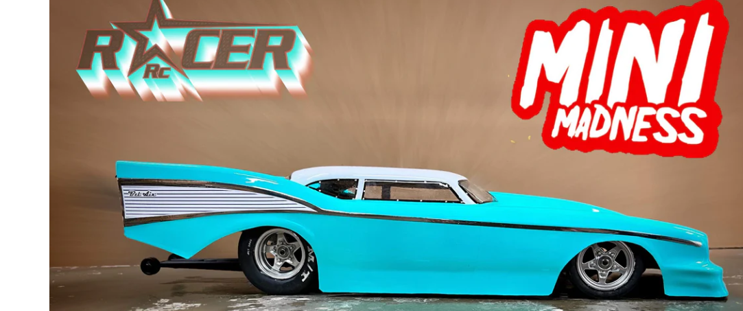 Racer RC by Andy’s 57 Bel Air 1/16 Drag BodyFor Losi Mini B