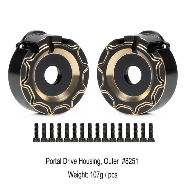 Brass Outer Portal Drive Housing for (TRX-4 & TRX-6)107g