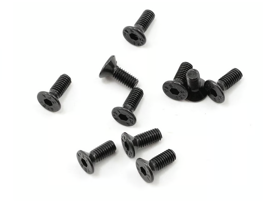 ProTek RC 3x8mm "High Strength" Flat Head Screws (10)