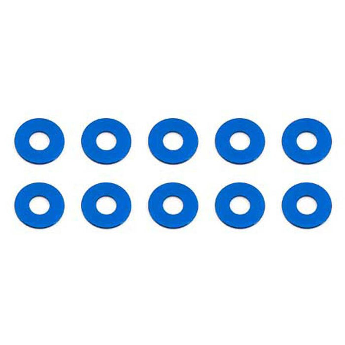 Bulkhead Washers, 7.8x0.5mm, Blue Aluminum (10)