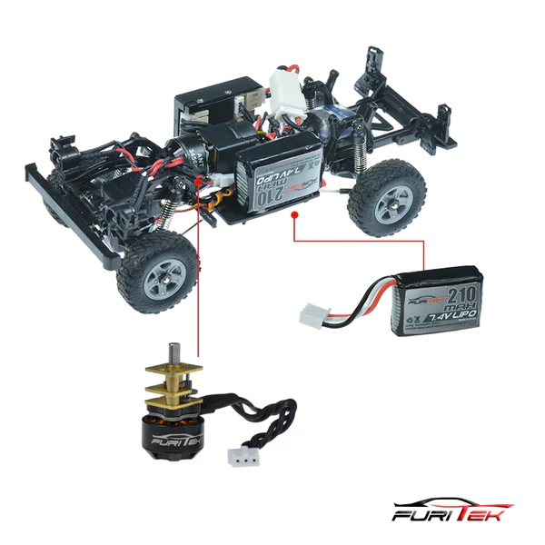 FURITEK FX132 TRAIL RAIDER 1/32 BRUSHLESS RTR RC CRAWLER KIT (GREEN)