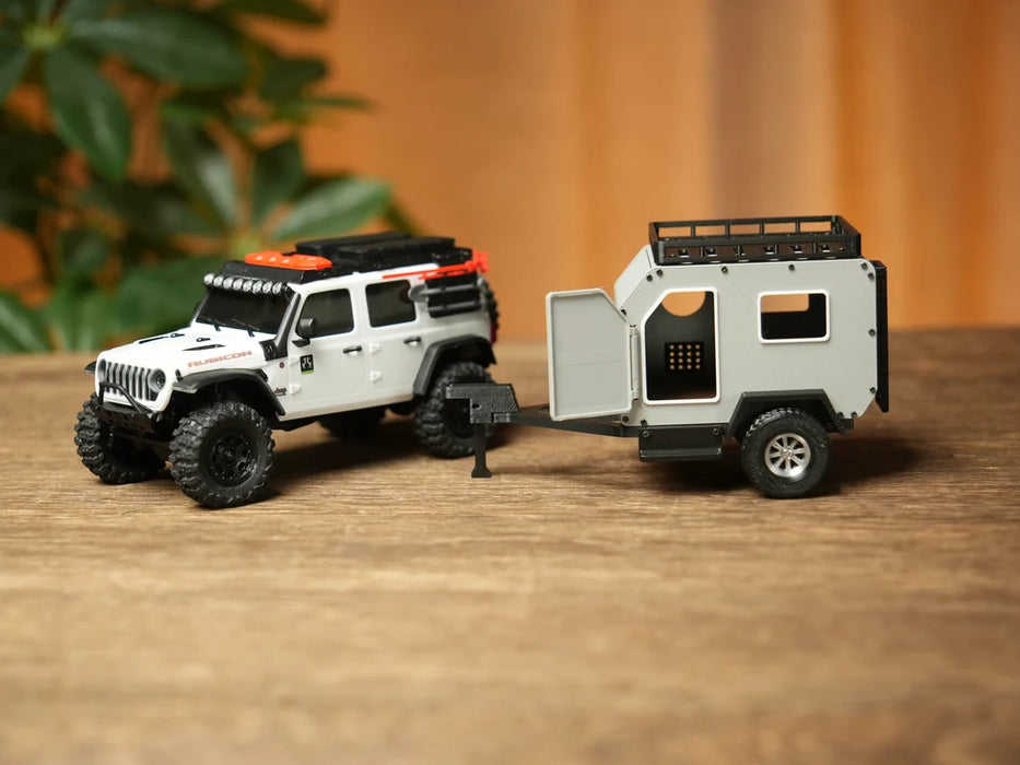 Outdoor RV Camping Trailer for SCX30 Jeep, K10, Bronco & Tacoma – Scale RC Adventure Camper