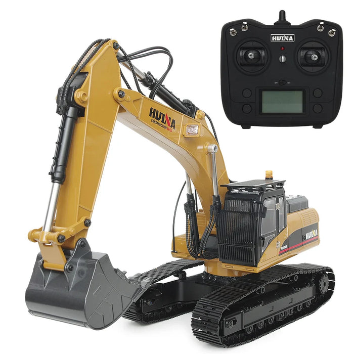 HuiNa Full Metal RC Excavator Digger V4 23Ch 2.4Ghz - All Metal 1:14 Model 1580