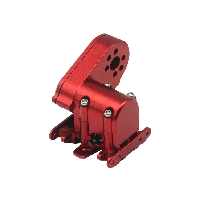 SCX-30 Aluminum Gear Box and Skid Plate With Gear Red