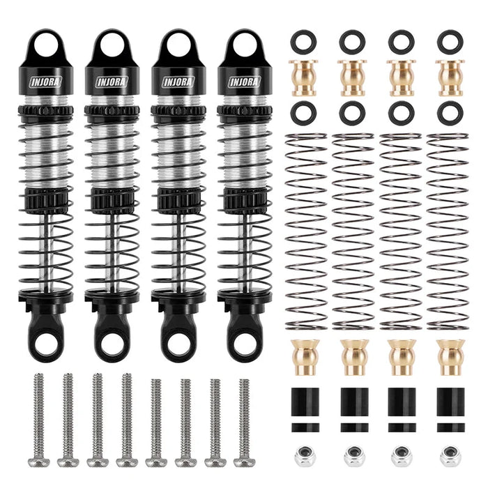 53mm Threaded Oil Shocks For 1/18 Redcat Ascent18 (Grey)