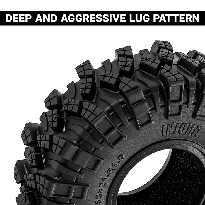 INJORA Kraken Claw 1.0" M/T Tires (4) (62*20.5mm)