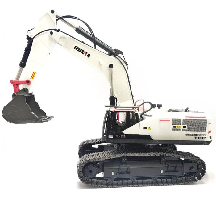 HUINA 4-in-1 RC Alloy Remote Control Excavator Model Crusher Construction Vehicles Toys 1/14 22CH 2.4Ghz