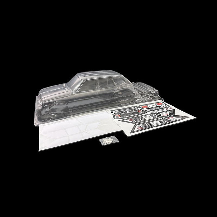 1/10 Corolla Van KE70 RC Car Polycarbonate Clear Body Shell With Sticker (257mm Wheelbase/195mm Width)