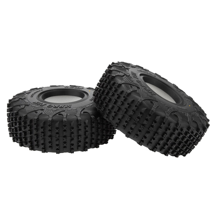 1.9 Inch MS6 Super Soft & Sticky Rubber Tires for 1/10 SCX10 Capra 1.9 UTB TRX4 Redcat Gen8