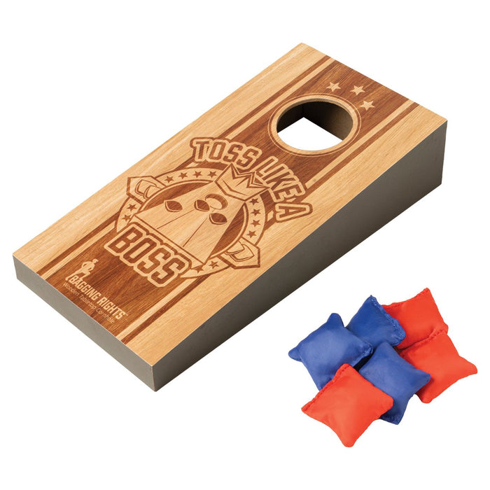 Modern Monkey Bagging Rights Wooden Tabletop Cornhole