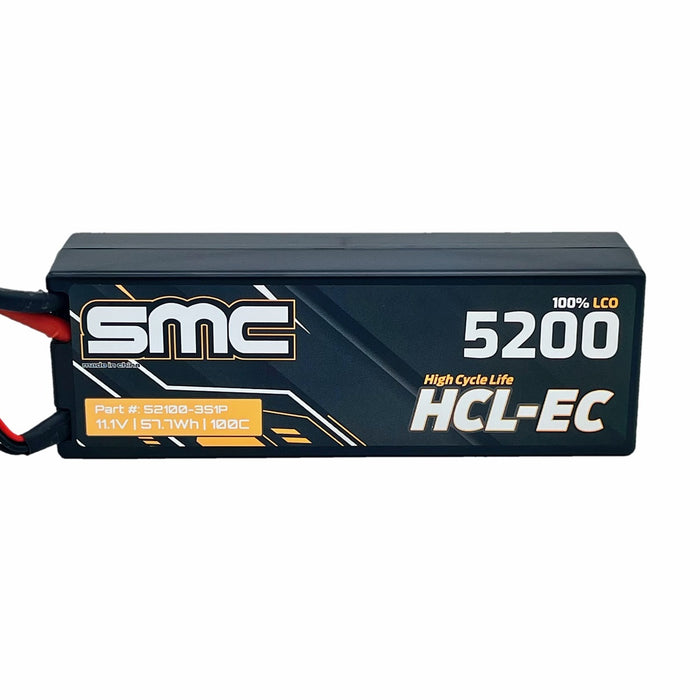 HCL-EC 11.1V 5200mAh 100C wired hardcase T-Style/Deans
