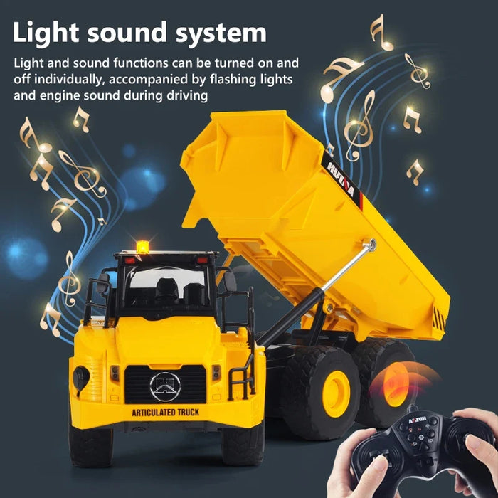 Huina 1553 1/18 Rc Truck Dumper Excavator Crawler 9Ch 2.4G
