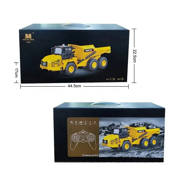 Huina 1553 1/18 Rc Truck Dumper Excavator Crawler 9Ch 2.4G
