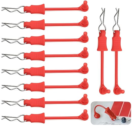 1/10th Scale  Body Clips with Retainers (Red)