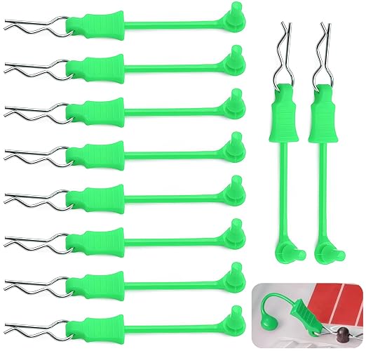 1/12th Scale  Body Clips with Retainers (GREEN)