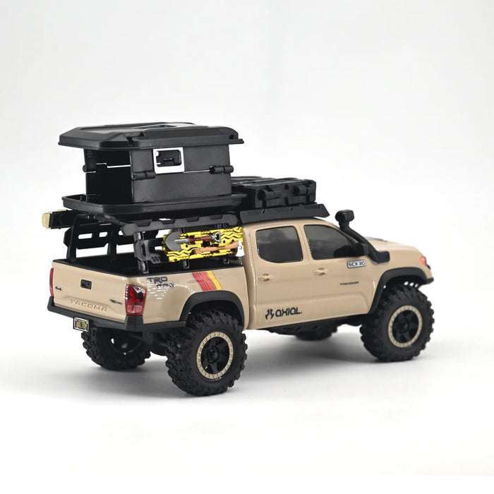 AZTAB RC  SCX30 Toyota Tacoma Roof Rack & Tent Set – Scale Overlanding Adventure Upgrade
