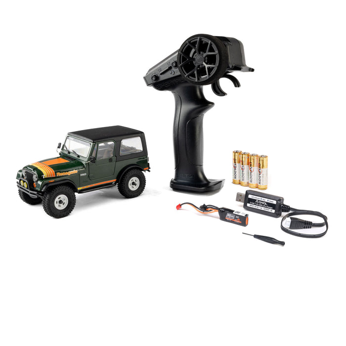 1/30 SCX30 Jeep CJ-7 GenRight 4X4 RTR Brushed Rock Crawler (Battery & Charger Included)