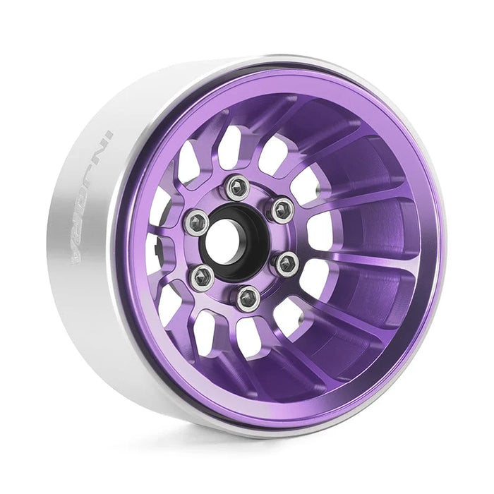 INJORA 1.9" Turbine Deep Dish Wheels for 1/10 RC Crawler (W1915) Purple