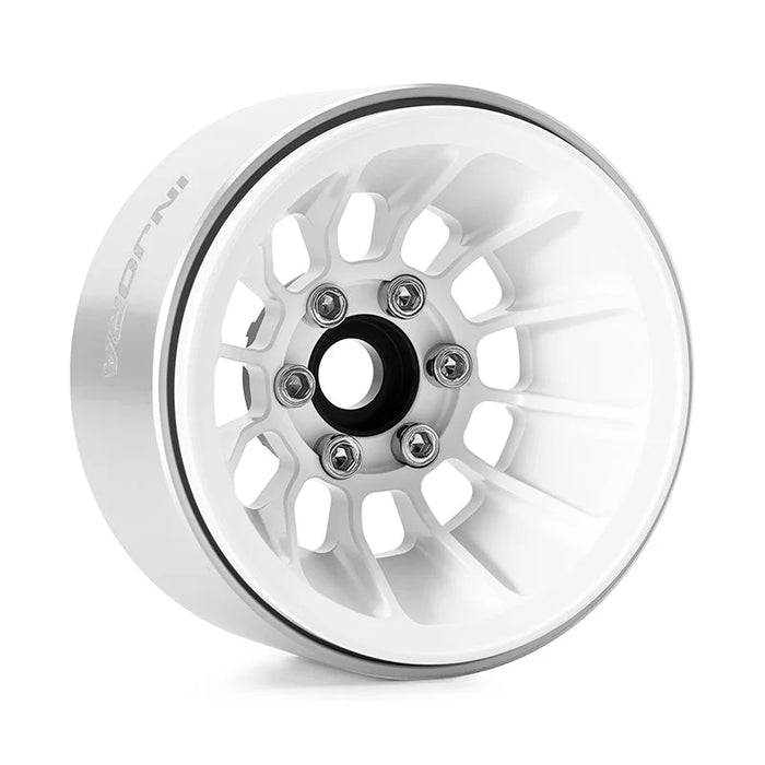 INJORA 1.9" Turbine Deep Dish Wheels for 1/10 RC Crawler (W1915) White