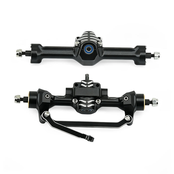 SCX30 Aluminum Front/Rear Axle with Brass Kunckles/Steering Link/Gear/Bearing/CVD