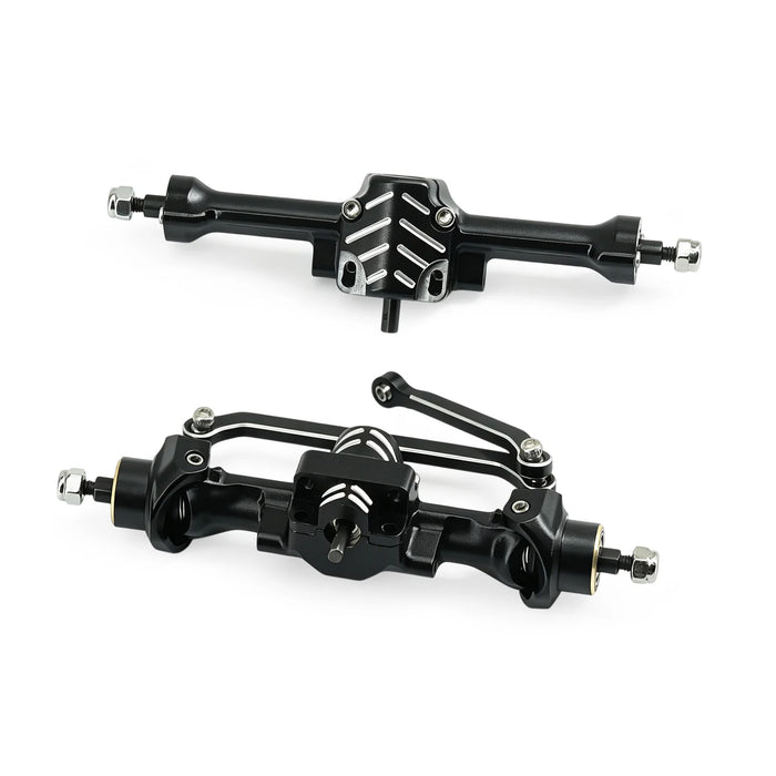 SCX30 Aluminum Front/Rear Axle with Brass Kunckles/Steering Link/Gear/Bearing/CVD