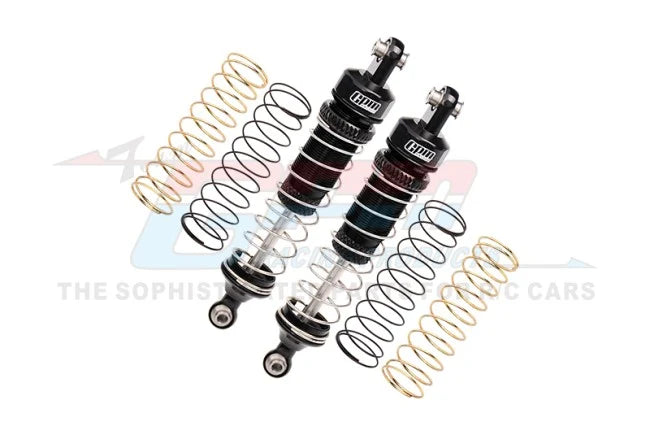 ALUMINUM 6061 FRONT/REAR SHOCK SET BLACK (LOS213010)