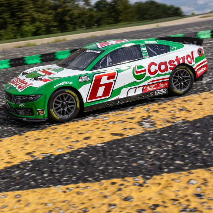 1/12 NASCAR RC Race Car Brad Keselowski No. 6 2026 Castrol Ford Mustang 2S AWD RTR Brushed On-Road (Battery & Charger Included)