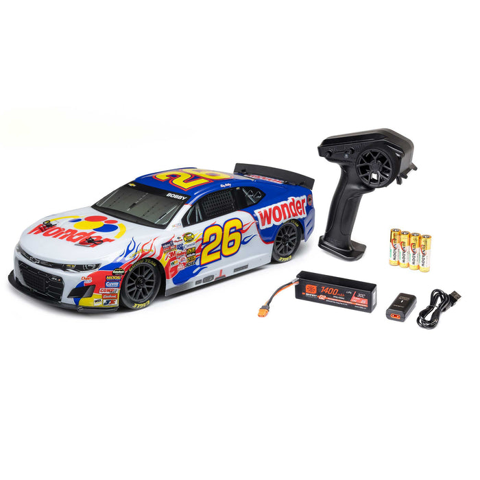 1/12 NASCAR RC Race Car Ricky Bobby No. 26 2026 Wonder Bread Chevrolet ZL1 2S AWD RTR Brushed On-Road (Battery & Charger Included)