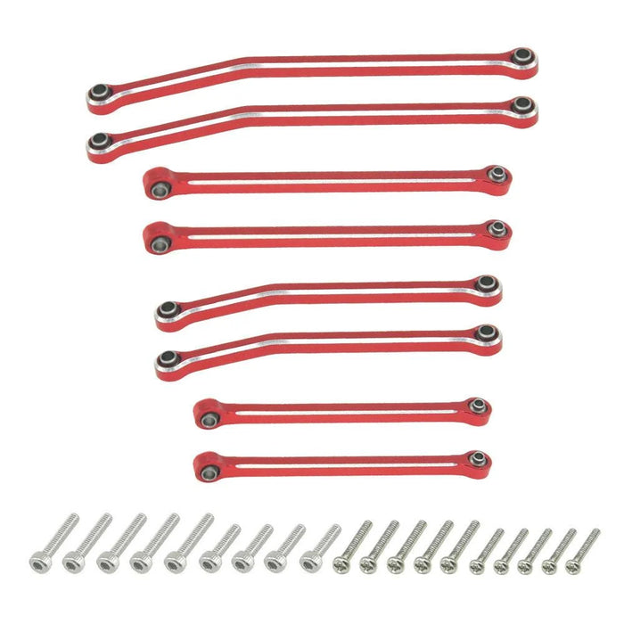Aluminum Link for SCX30  8pcs/set RED