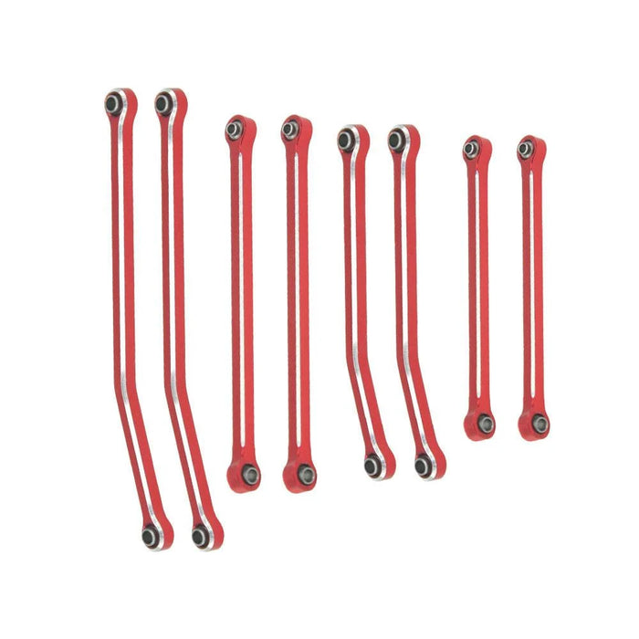 Aluminum Link for SCX30  8pcs/set RED