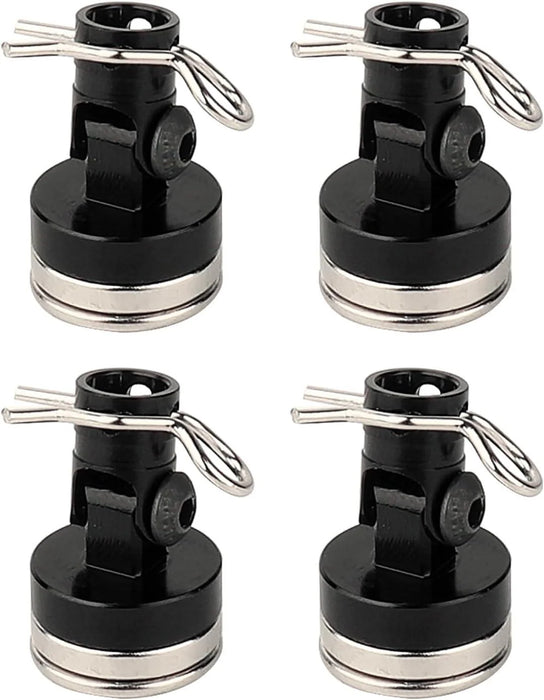 Aluminum Magnetic Body Mount Set 1:10 Drift Cars Full Post (Black)