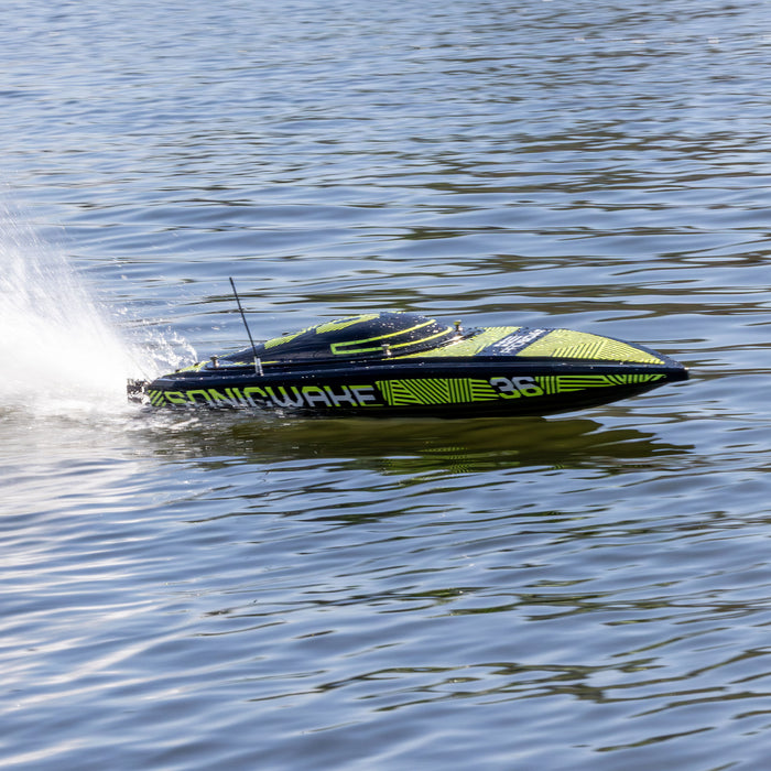 Sonicwake 36" V3 Self-Righting V-Hull Boat RTR, Black