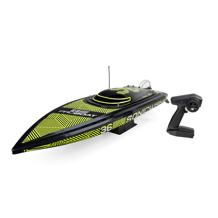 Sonicwake 36" V3 Self-Righting V-Hull Boat RTR, Black