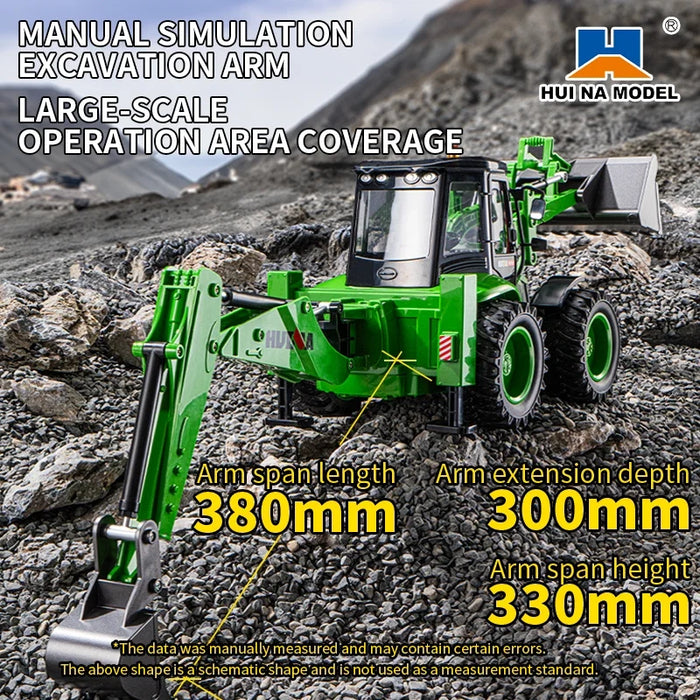 Huina 1579 RC Backhoe Loader (2026 Model)