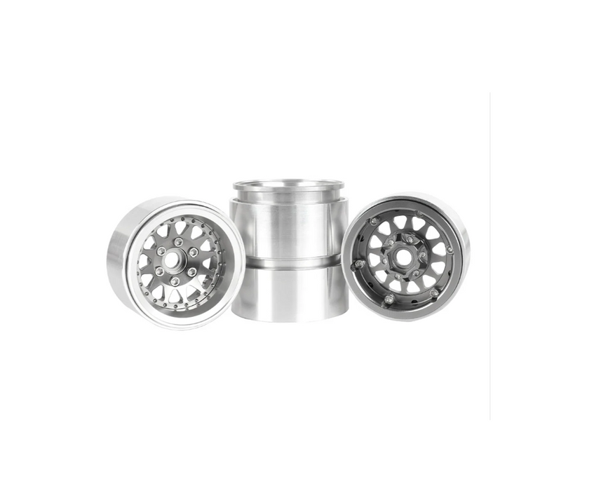 2.2 Aluminum Crawler Wheels Offset -10mm Black