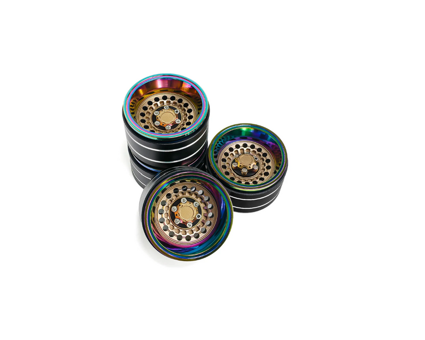 1.9" Aluminum Crawler Wheels Black