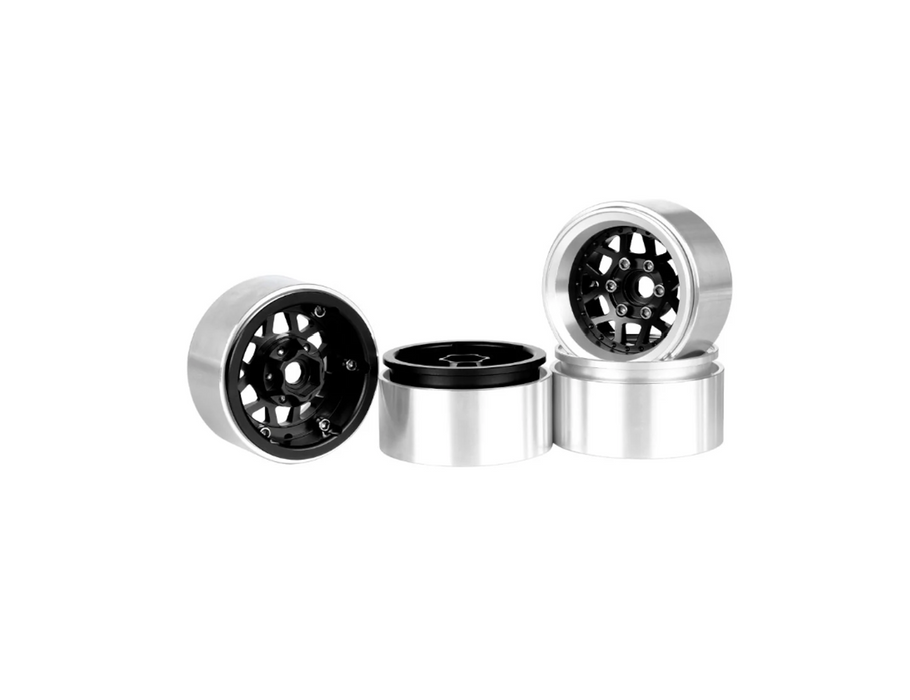 1.9  Aluminum Crawler Wheels Offset -10mm Black