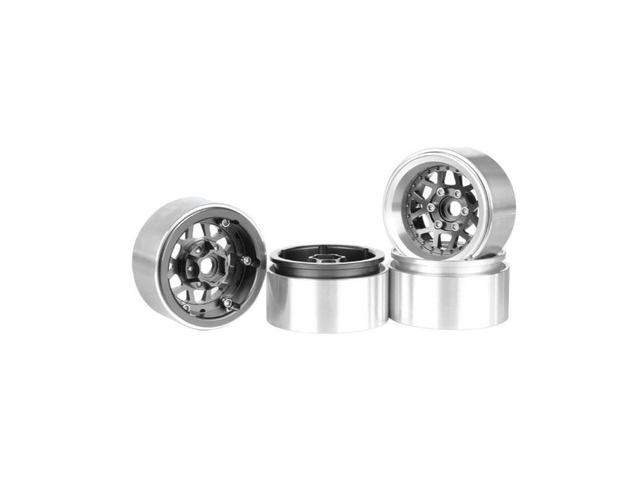1.9  Aluminum Crawler Wheels Offset -10mm Black