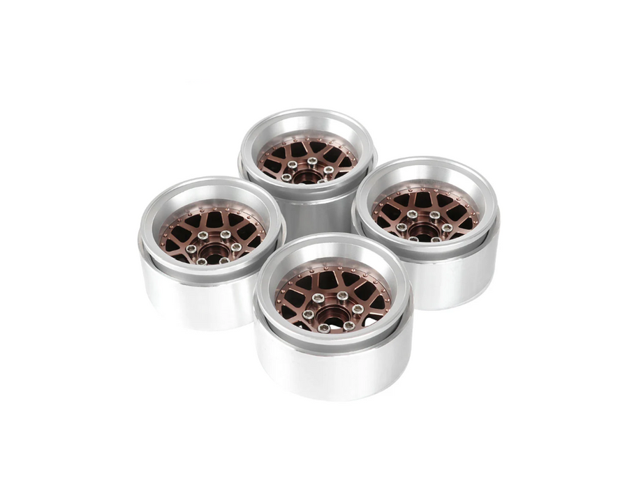 1.9  Aluminum Crawler Wheels Offset -10mm Black