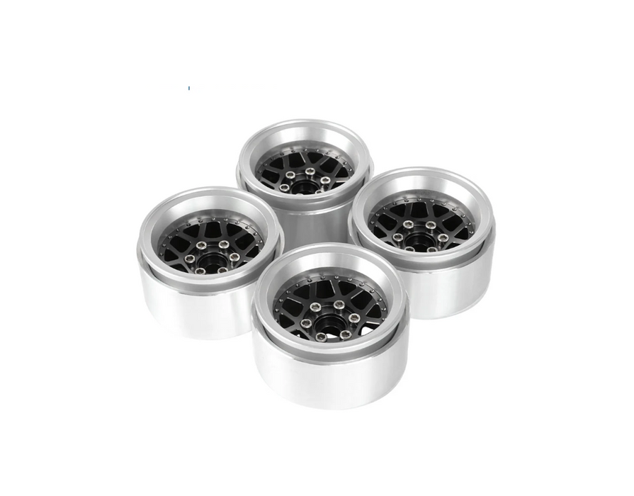 1.9  Aluminum Crawler Wheels Offset -10mm Black