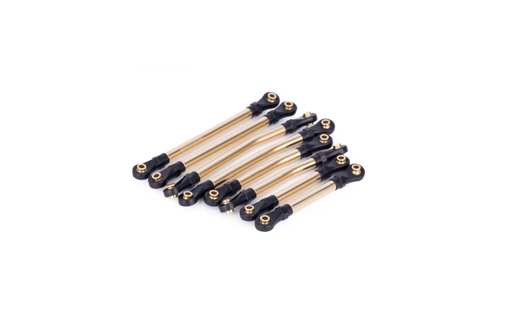 8Pcs Brass TRX4M Links Set High Clearance Chassis Links for 1/18 RC Crawler TRX4-M Defender Bronco  TRA9749